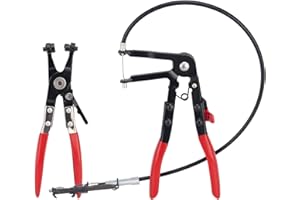 AZUNYYDS 24" Cable Hose Clamp Pliers Cable-Type Flexible Hose Clamp Pliers for 18mm-54mm Hose Clamps + Flat Band Hose Clamp Pliers for Removal and Installation of Ring-Type or Flat-Band Hose Clamps