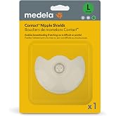 Medela Contact Nipple Shield for Breastfeeding | Medium Size (24mm) | 1Ct