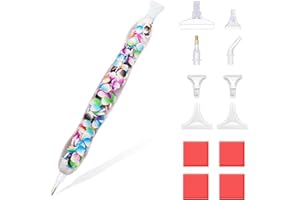 RECORDARME Resin Diamond Painting Pen, Diamond Art Drill Pen with Diamond Painting Tools and Accessories(Colorful Ceramics)