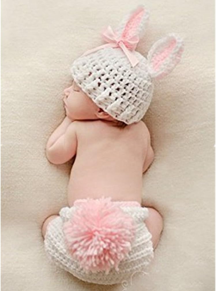 TheBigThumbCute Baby Infant Photo Prop Outfits Knit Crochet Photopraphy Hat Newborn Handmade Photography Props Clothes by TheBigThumb