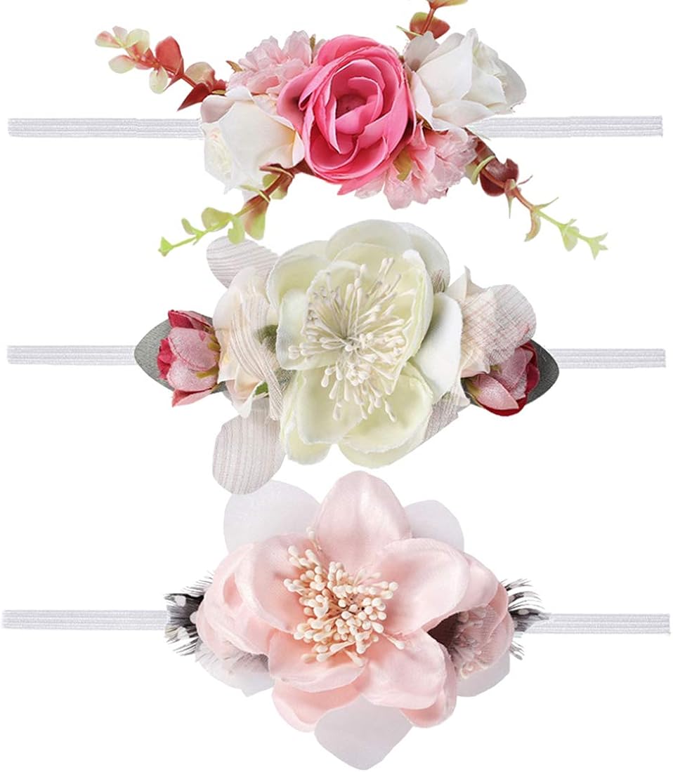 infant floral headbands