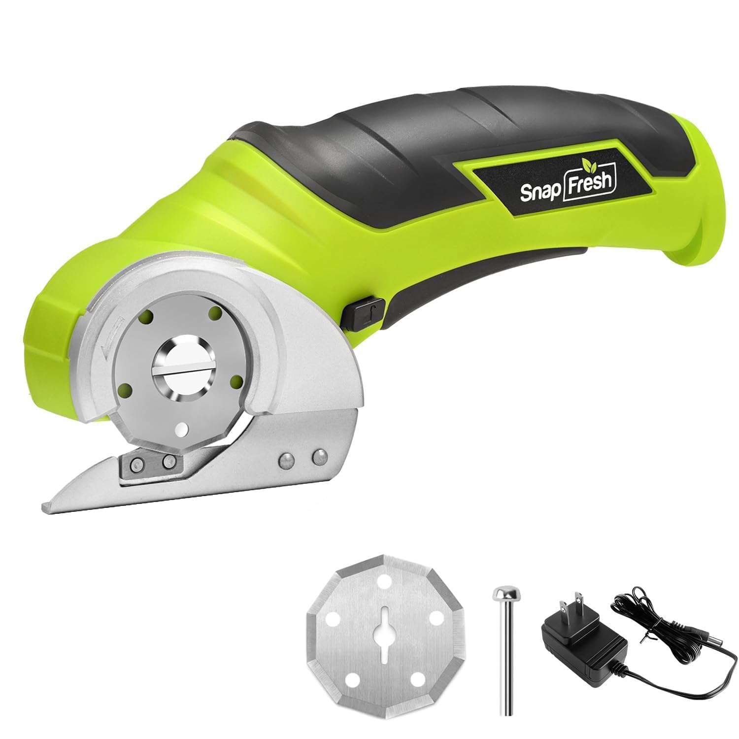 Photo 1 of SnapFresh Cordless Electric Scissors, 4V Electric Mini Box Cutter, Carpet & Cardboard Cutter Tool with a Replacement Blade/Charger, Rotary Cutter for Cardboard Packages Leather Plastic ?Green?