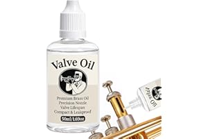 Brass Valve Oil 1.76oz for Trumpet, Trombone, French Horn, Tuba, Euphonium, All Brass Instruments Accessories | Valve and Rot