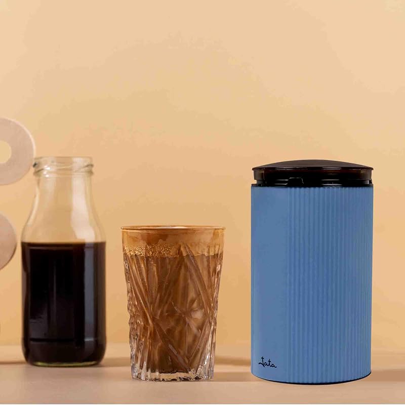 JEML1150 - Moinho de café elétrico 150W, moinho para café, especiarias e sementes, lâminas de aço inoxidável, depósito de 55 g, tampa transparente, design compacto
