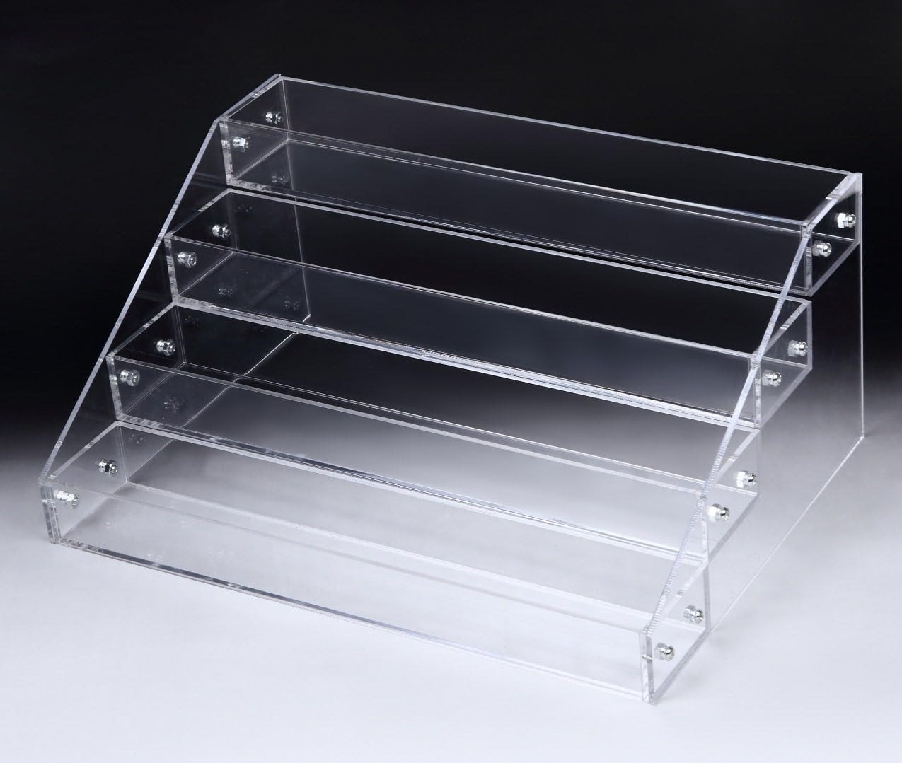 Amazon (ミウォルナ) アクリル ケース スタンド ディスプレイ 展示 雛壇 コレクション 小物 フィギュア 化粧品 透明 4段 通販