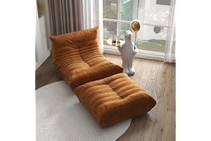 Giant Memory Foam Bean Bag Chair for Adults, Fireside Chair Sofa, Floor Couch Bed, Big Lazy Lounge Chair for Living Room Bedr