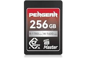 Pergear 256GB CFexpress 4.0 Type A Memory Card, Up to 1780MB/s Read Speed & 1600MB/s Write Speed for 4K 120P,8K for Sony Alph