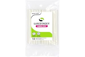Surebonder FS-18 Fabric Glue Stick, 5/16" D by 4" L, Creamy White (1 Pack)