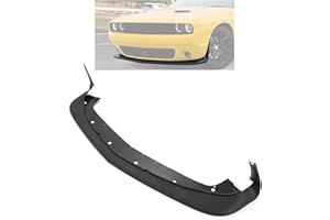 HECASA Front Bumper Lip Compatible with 2015-2023 Dodge Challenger GT R/T SRT 392 Lower Chin Splitter Spoiler Air Dam Replacement for 68258746AB 68259514AC CH1090168