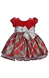 Bonnie Jean Girl's Christmas Dress - Holiday Plaid