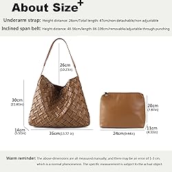 JINMANXUE Women Boston Bag Woven Vegan Leather