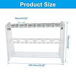 Verkelly Acrylic Test Tube Rack, 16mm Diameter Test