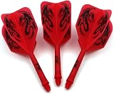 CUESOUL Rost Integrated Dart Shaft Flights 3 Pack Dragon Pattern CSAK-5JL4