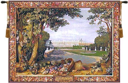 C Charlotte Home Furnishings Inc Versailles Promenade French Tapestry Wall Hanging | Viscose Cotton and Polyester Blend Wall Art | 43 in. x 58 in | Home Decor Accents
