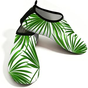 Tangopi Water Shoes for Women Men Non-Slip Beach Barefoot Shoe Quick-Dry Swim Shoes Slip-On Aqua Socks for Cruise Essentials