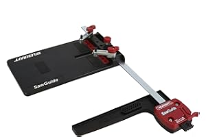 Milescraft 1403 Universal Saw Guide for Circular and Jig Saws Rip Guide Extends 14in Cuts Circles up to 24in