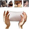 50PCS Hair Nets Invisible Elastic Edge Mesh Bun Hair Nets for Ballet Dance 20" Brown