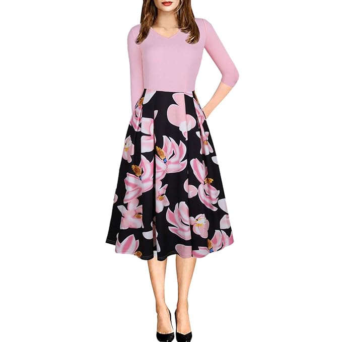 vestito corto elegante rosa