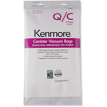 Pack Bolsas Hepa Original Bolsas De Tela HEPA Flo Para Aspiradora Henry Hoover - Paquete De 5 Unidades, Modelo HVR200 Recambios Henry HVR200