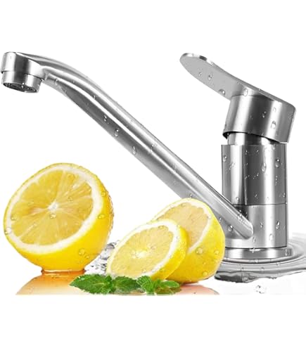 Moen 7425 Chateau Lot De 2 Robinets De Cuisine à Une Poignée à Arc Bas Chromé