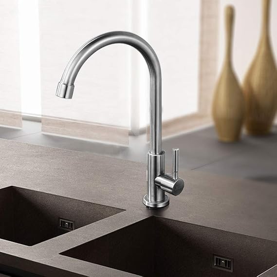 Wensa Grifos giratorios Modernos de 360 Grados Grifo de Cocina de Acero