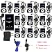 EXMAX ATG-100T 72-76MHz Wireless Tour Guide Monitoring System Microphone Earphone Headset for Church Simultaneous Interpreting Teaching Conference Travel Interpretation(1 Transmitter 10 Receivers) primary