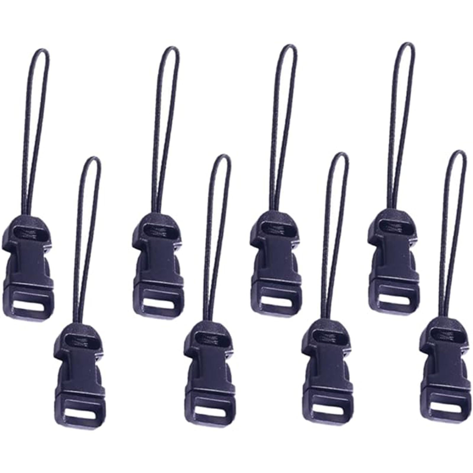 JYTDBCS 4 Pcs Black Quick Release Clips Camera Strap QD Loops Connector Adapter - Camera Quick Release Strap camera strap quick release loops clips,quick release camera strap.