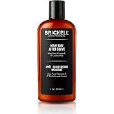 Brickell Men's Instant Relief Aftershave for Men, Soothing After Shave Balm to Prevent Razor Burn, With Aloe, Vitamin E, and Hyaluronic Acid, 4 Ounce, Scented