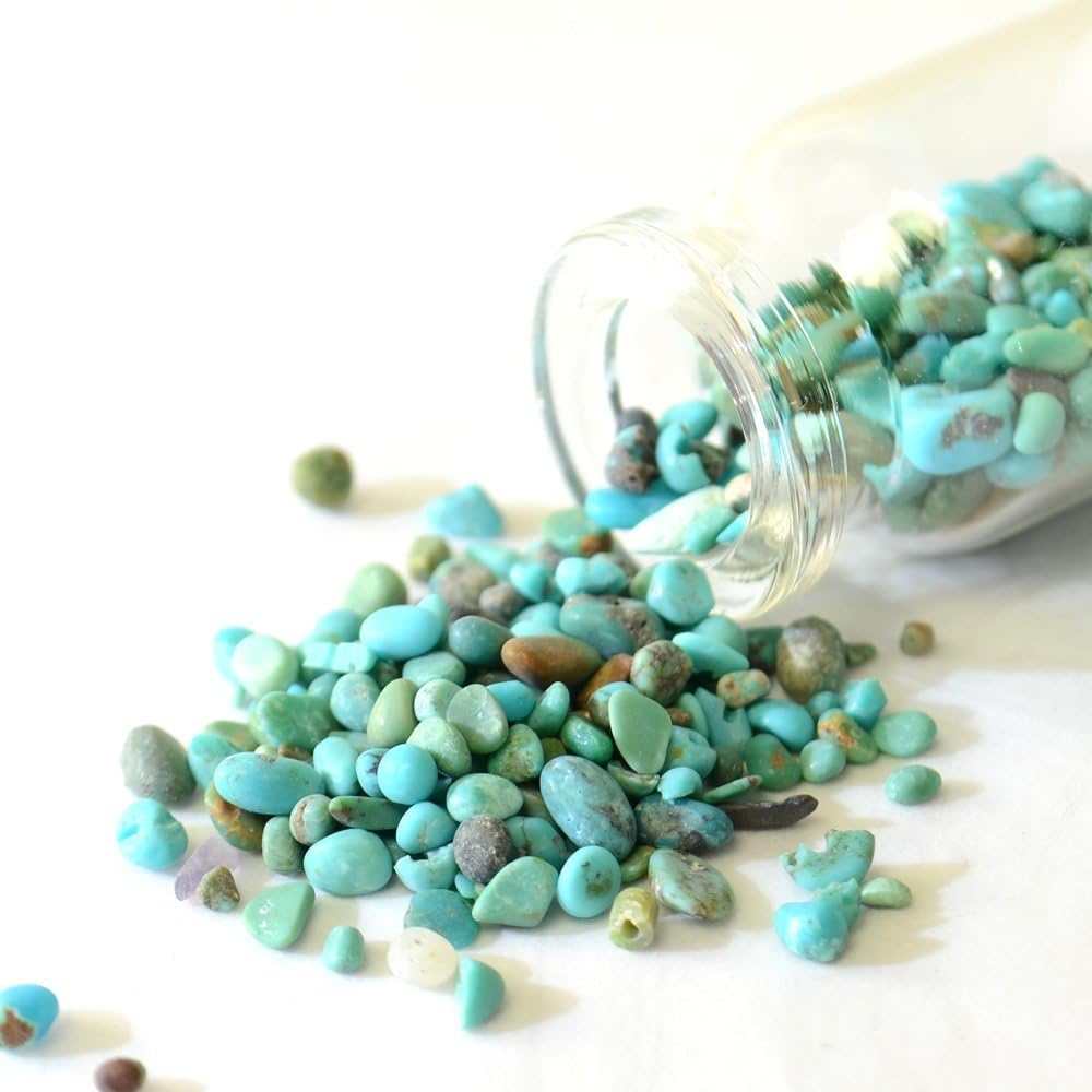 Aqua Venus Power stone turquoise birthstone summer of December uncolored natural non-colored turquoise pebble 200g (japan import)