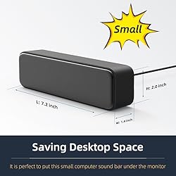 [Upgraded] USB Computer /Laptop Speaker with Stereo