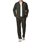 JMIERR Men's Sweatsuit Tracksuit 2 Piece Set Full Zip Casual Jogging Suits with Jogger Jackets and Pants Warm Up Outfits