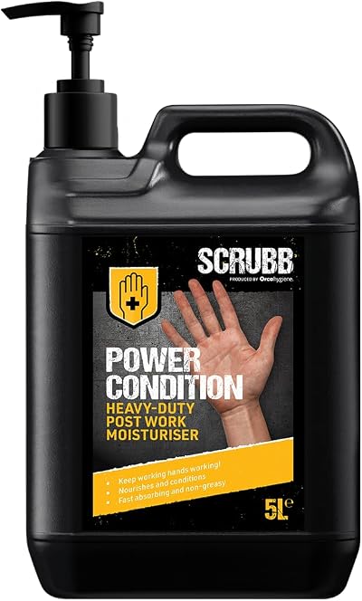 SCRUBB Power Condition Heavy Duty Hand Moisturiser 5L Post Work Skin Nourish