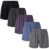 BAMBOO COOL Mens Boxers Short Classic Fit Soft Casual Underwear Loose Breathable Boxer Shorts for Men