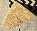 Black & Natural Chevron Pattern Doormat - 100% Coco Coir - Indoor/Outdoor Heavy Duty Thick Welcome Entry Door Mat.