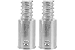 HKYLRAT Push Broom Handle Tip Replacement Threaded Tips Replacement Adapter Broomstick Threaded End for Mop Handle Pole Push 