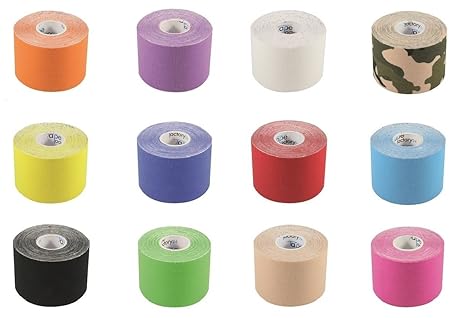 2,5cm & 5cm breites und 5m langes Marken Kinesiologie Tape von Tapefactory24© (GEWÄHLTE VARIANTE: Breite: 2,5 cm - 1 Rolle, S