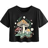 Avanova Women's Sun Graphic Tee Short Sleeve Crewneck Crop Tops Summer Casual T Shirt