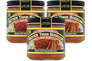 Better Than Bouillon Premium Ham Base, Made with Seasoned Ham, Blendable Base for Added Flavor, 38 Servings Per Jar, 8-Ounce Jar (Pack of 3)