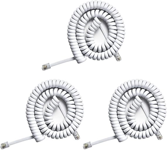 Telephone Handset Cord, [3Pack 10Feet] PureCopper