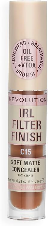 Makeup Revolution IRL Filter Concealer Medium to Full Coverage C15 6g view 7