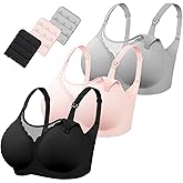 MomWills Nursing Bras for Breastfeeding Comfort Maternity Bras Natural Pregnancy Bras for Women