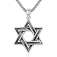 DOTBJ 925 Sterling Silver Star of David Pendant Necklace with Stainless Steel Chain
