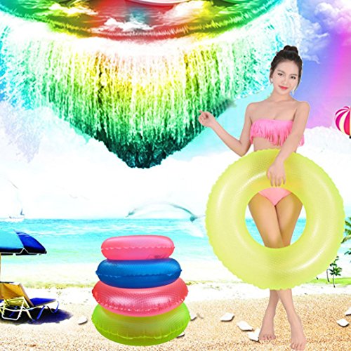 Leegor Premium PVC Float Swimming Tube Ring Inflatable Beach Raft Boat Sea Toys Swim Pool Party Decor (60)
