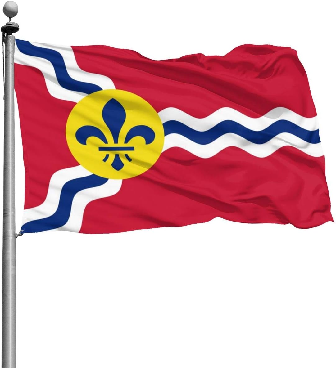 Z43CAA 4x6 Foot Flag of St. Louis, Missouri Flag,Yard Holiday and Seasonal Garden Flag Set for Outdoors Decorations Tailgating Party College Sports Fan