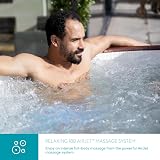 Lay-Z-Spa Helsinki Hot Tub 180 AirJet Wood Effect Inflatable Spa 5-7 Person view 5