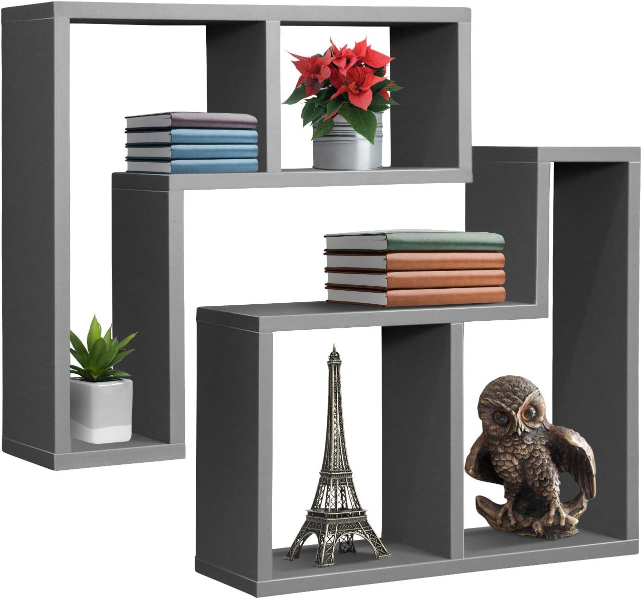 Sorbus Floating Shelf LShaped Set — LLedge Wall Shelves