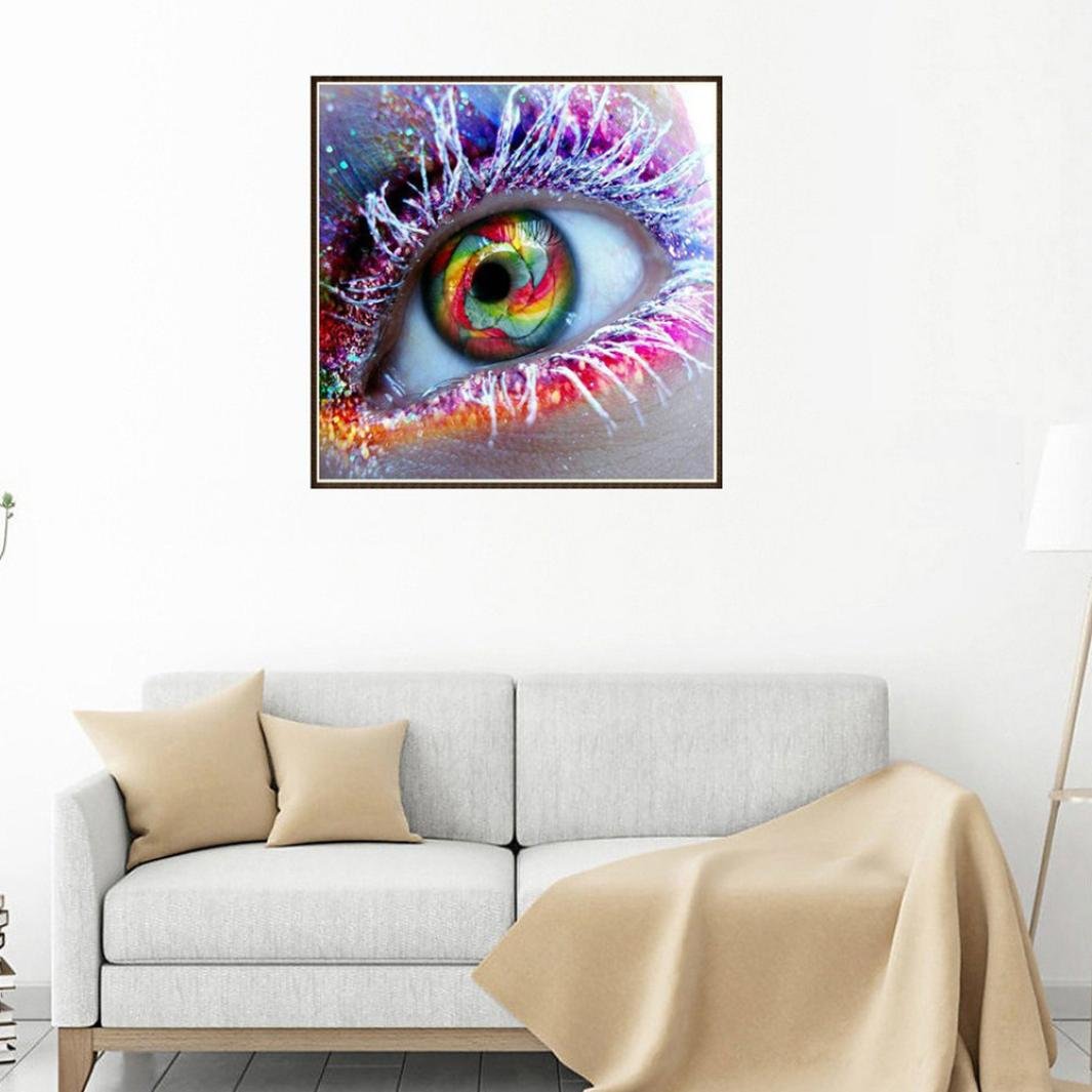 Napravi Rs Broderie Travaux D Aiguille Aimee7 5d Yeux Colores Broderie Peintures Strass Colle Au Point De Croix Peinture Au Diamant Bricolage