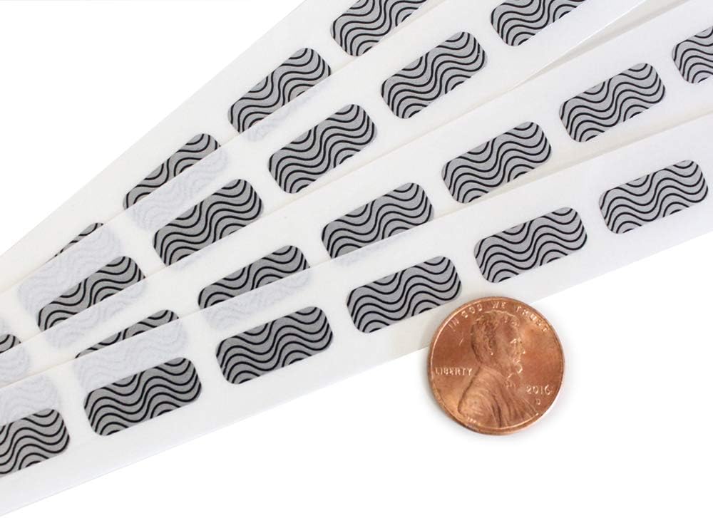My Scratch Offs 0.25 x 0.625 Inch Silver Mini Zebra Print Rectangle Security Scratch Off Label Stickers - 1000 Pack