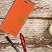 GOOSPERY Canvas Wallet for Samsung Galaxy Note 9 Case (2018) Denim Stand Flip Cover - Orange