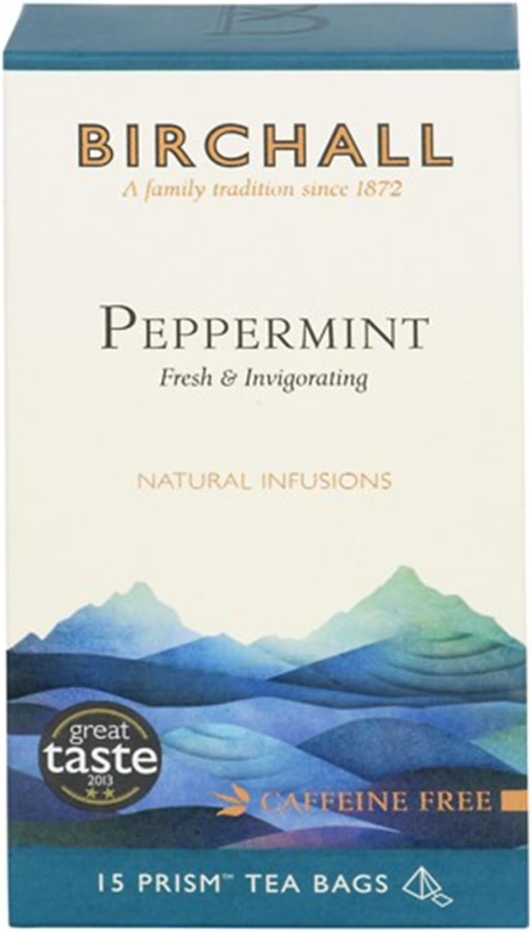 Birchall Peppermint Tea Prism Tea Bags - Pack of 15